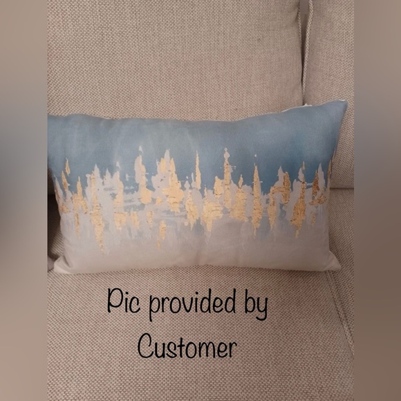 💐🔵Set of 2 - Abstract Pattern Cushion Covers Without Filler - Picture 9 of 10